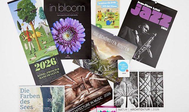 Die Bestenliste des Kalenderpreises des Deutschen Buchhandels 2025
