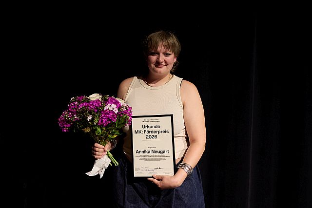Förderverein der Münchner Kammerspiele e.V. vergibt Förderpreis 2026 an Annika Neugart
